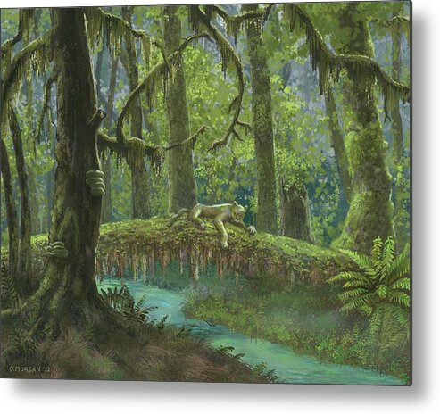 Rainforest Metal Print featuring the painting Rainforest Afternoon by Don Morgan