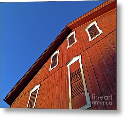 Architecture Metal Print featuring the photograph Red Barn by Mark Ali
