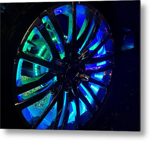 Car Metal Print featuring the photograph Rim 1 by Lee Darnell