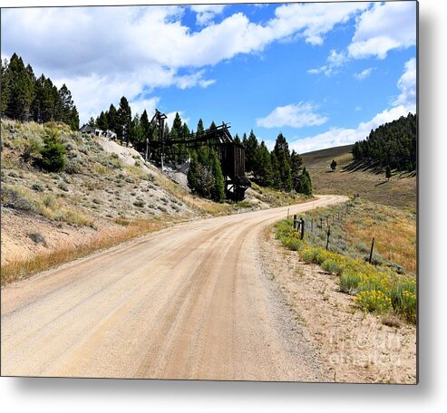 Comet Mine Metal Print featuring the photograph Road to the Comet Mine by Steve Brown