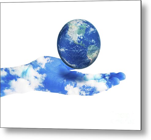 Planet Metal Print featuring the photograph Save the Planet by Jelena Jovanovic