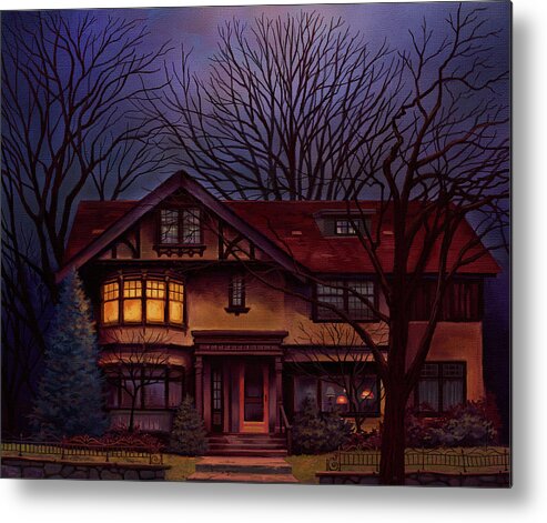 Shelter Metal Print featuring the painting Shelter in Place by Hans Neuhart