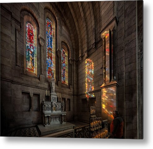 Sacre Couer Metal Print featuring the photograph Side Chapel of Sacre Couer by Dave Koch