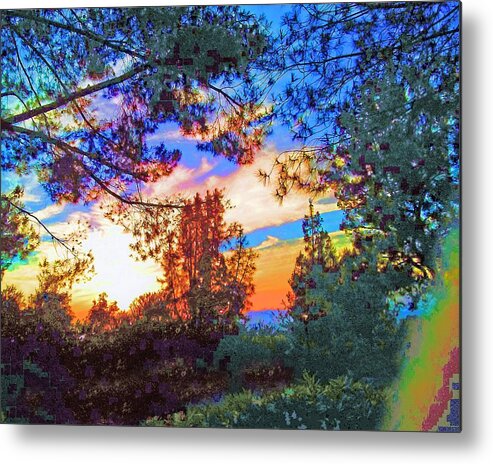 Sky Metal Print featuring the photograph Sky Setting Sun by Andrew Lawrence