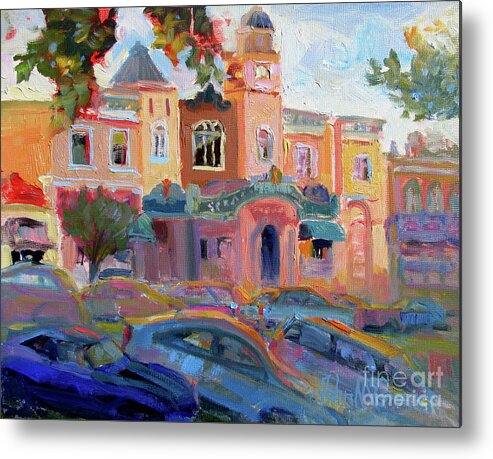 Sonoma Metal Print featuring the painting Sonoma Square by John McCormick