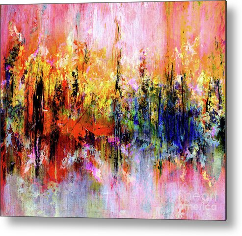 Spring Metal Print featuring the digital art Spring Forth Into Pandemonium by Neece Campione