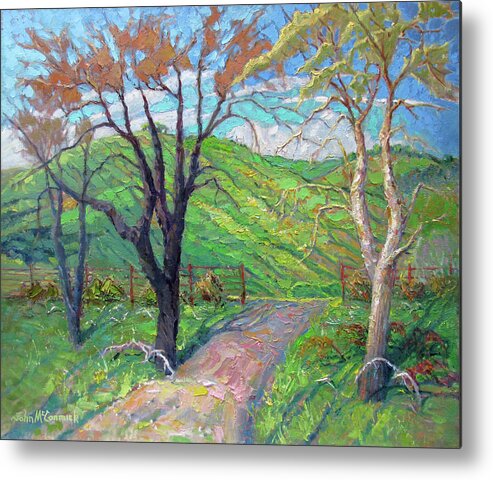 Spring Metal Print featuring the painting Springtime, Sonoma County by John McCormick