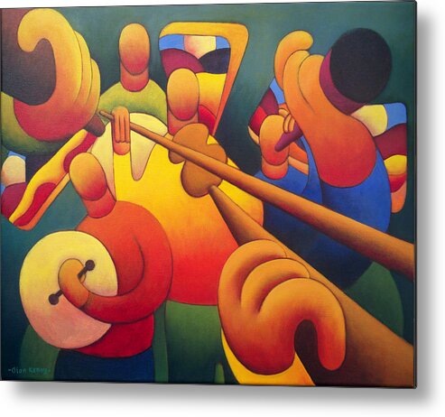 Interior Metal Print featuring the painting Summer Session by Alan Kenny