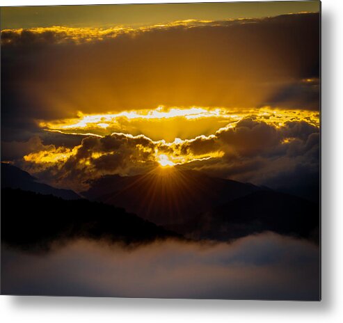 Great Smoky Mountains National Park Metal Print featuring the photograph Sunrise in the Smokies by Norman Reid