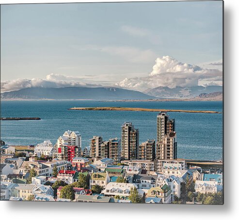 Iceland Metal Print featuring the photograph Sweeping Seascape Iceland Harbor by Marianne Campolongo