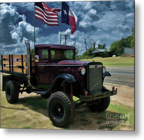 1931 Metal Print featuring the photograph Texas Pride by Diana Mary Sharpton