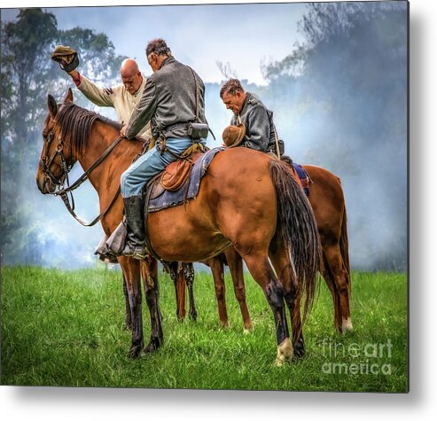 Prayer Metal Print featuring the photograph The Battle Prayer by Shelia Hunt