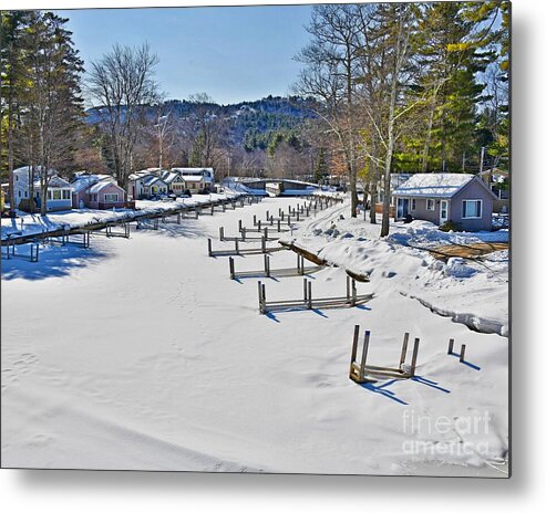 New Hampshire Metal Print featuring the photograph The Docks by Steve Brown
