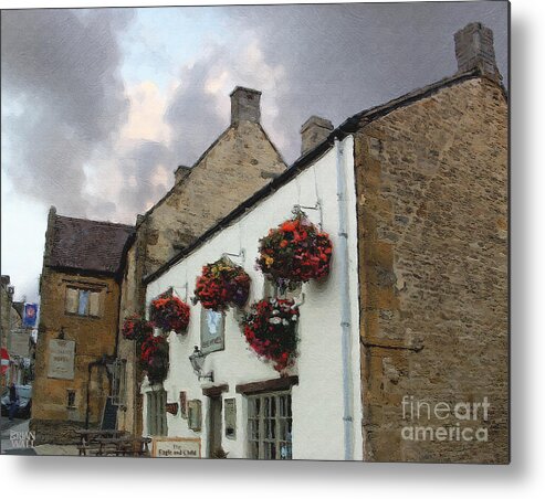 Stow-in-the-wold Metal Print featuring the photograph The Eagle and Child by Brian Watt