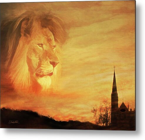 Fine Art Metal Print featuring the photograph The Guardian by Shara Abel