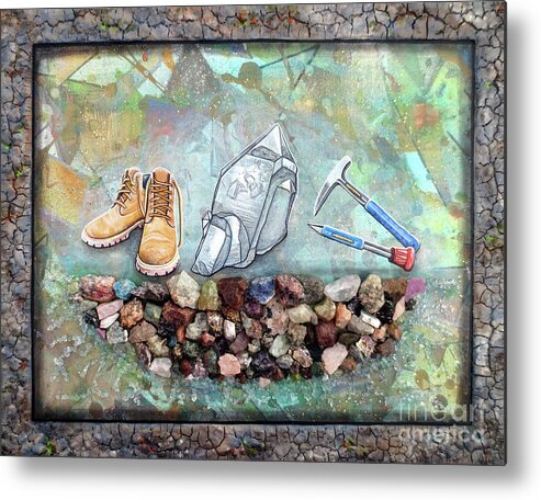 Art Metal Print featuring the painting The Magic That Lay Beneath Our Feet by Malinda Prud'homme