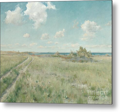 The Old Road To The Sea Metal Print featuring the painting The Old Road to the Sea, circa 1893 by William Merritt Chase