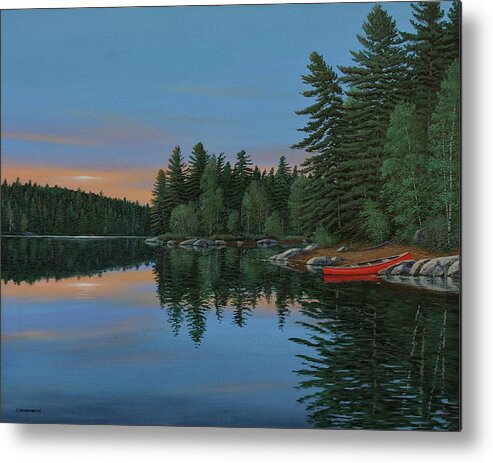 Jake Vandenbrink Metal Print featuring the painting The Quietest Moments by Jake Vandenbrink