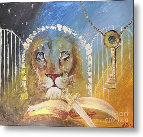 The Revelation Gate Metal Print featuring the painting The Revelation Gate by Jennifer Page