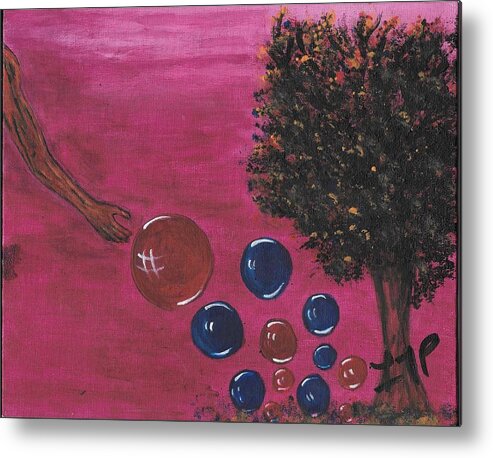 Trees Metal Print featuring the painting Tree of Life by Esoteric Gardens KN