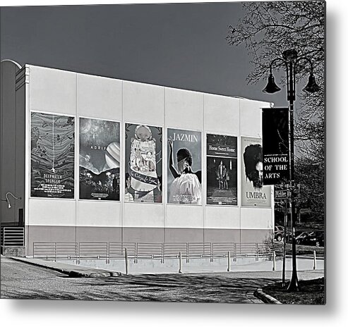 Uncsa Metal Print featuring the photograph UNCSA Films BW by Lee Darnell