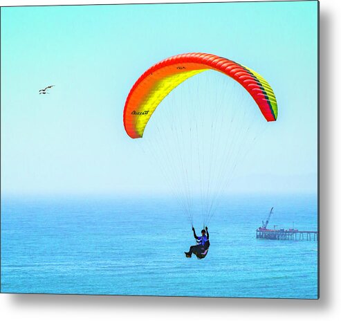 Paragliders Metal Print featuring the photograph Up, Up and Away 12 5.29.22 by Lindsay Thomson