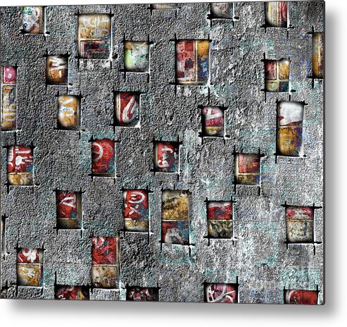 Abstracts Metal Print featuring the photograph Urban Core Sampling by Marilyn Cornwell