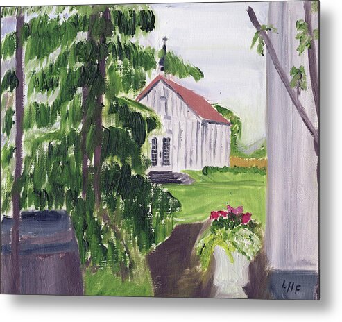 Oregon Metal Print featuring the painting Wedding Day Oregon 2019 by Linda Feinberg