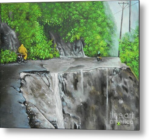  Metal Print featuring the painting Where There Is A Will There Is A Way by Kenneth Harris