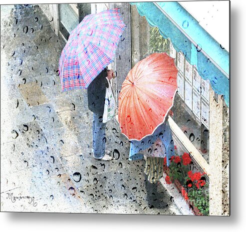 Venice Metal Print featuring the digital art Window-Shopping Weather by Mariarosa Rockefeller
