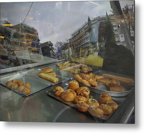 Reflections Metal Print featuring the photograph Window view by M Kathleen Warren