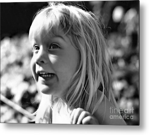 Portrait Metal Print featuring the photograph Delight #1 by Rory Siegel