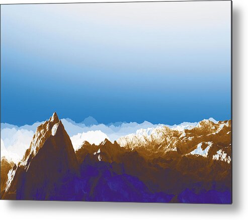 Blue Metal Print featuring the photograph Heaven's Breath 4 #1 by The Art of Marsha Charlebois