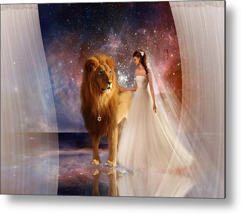 In His Presence Metal Print featuring the digital art In His Presence by Jennifer Page