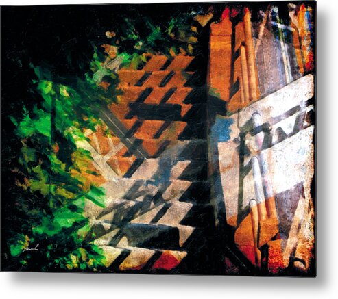 Grunge Metal Print featuring the photograph Less Travelled 19 #1 by The Art of Marsha Charlebois