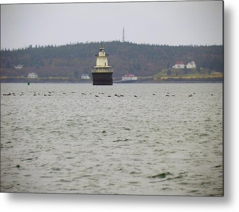 Lighthouse Metal Print featuring the photograph Lubec Channel Light #1 by Gene Cyr