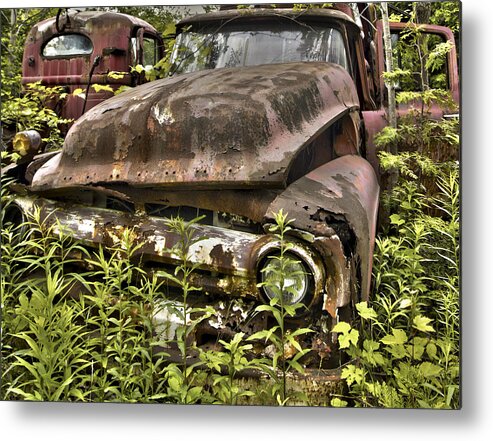 Rusty And Crusty Truck Metal Print featuring the photograph Rusty and Crusty Truck #1 by Nick Mares