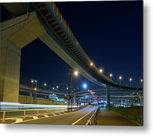 Built Structure Metal Print featuring the photograph Shinonome Junction #1 by Christinayan By Takahiro Yanai