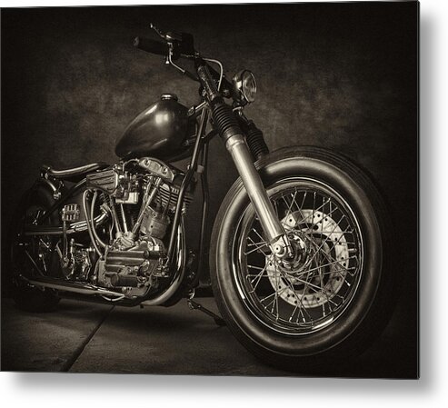 Motorcycles Metal Print featuring the photograph 1961 Harley PanShovel by Miguel Arroyo