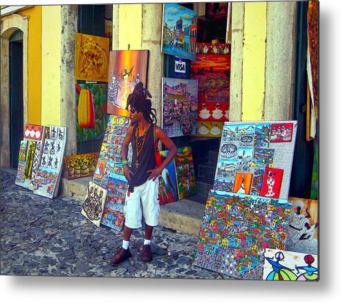 Art For Sale Metal Print featuring the photograph Art for Sale by Julie Palencia
