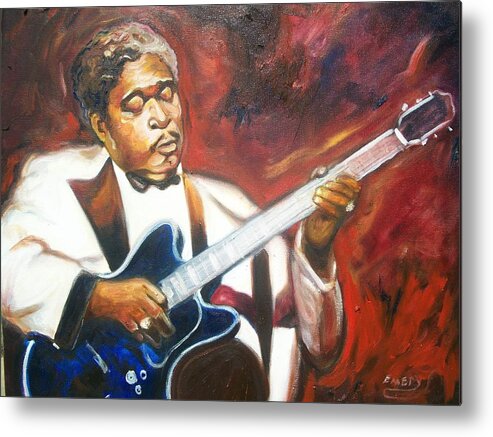 Emery Metal Print featuring the painting B.b King #2 by Emery Franklin