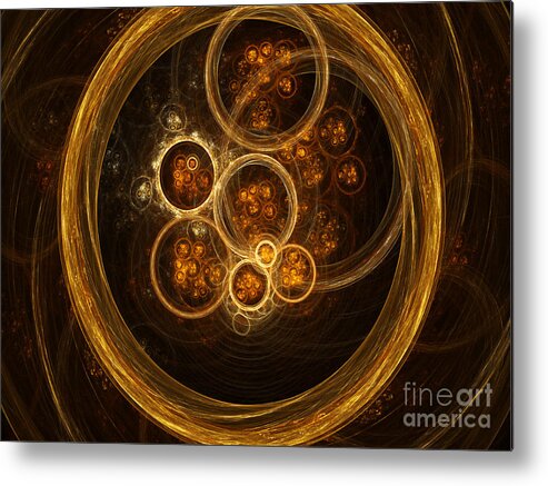 Science Metal Print featuring the photograph Fractal Flames #3 by Scott Camazine