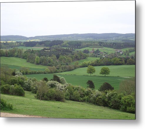 Landscape Metal Print featuring the photograph Green and Pleasant Land by Jayne Wilson