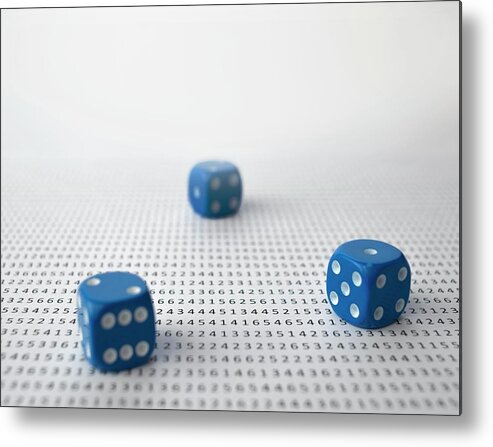 Indoors Metal Print featuring the photograph Probability And Randomness #2 by Robert Brook/science Photo Library