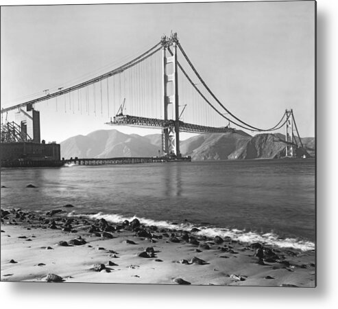 1937 Metal Print featuring the photograph Golden Gate Bridge #7 by Underwood Archives