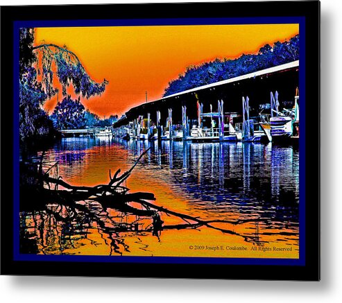 Sacramento River Delta Metal Print featuring the digital art A Delta Sunset by Joseph Coulombe