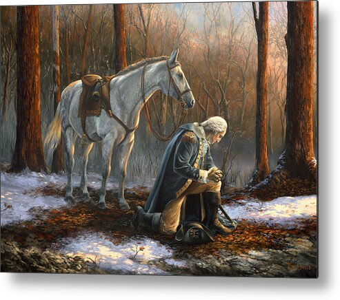 George Metal Print featuring the painting A General Before His King by Tim Davis