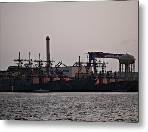 Richard Reeve Metal Print featuring the photograph A Line of Ships not Ships of the Line by Richard Reeve