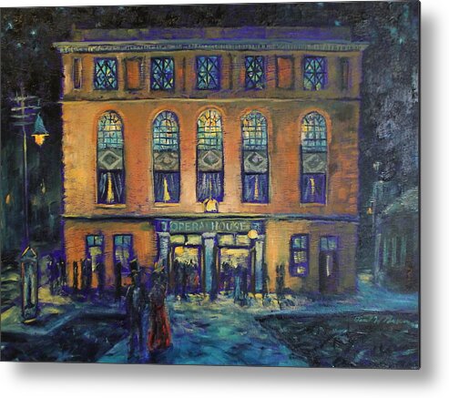 Sheboygan Metal Print featuring the painting A night at the opera by Daniel W Green