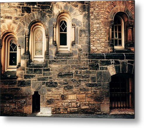 Story Metal Print featuring the photograph A Story Behind Each Window by Zinvolle Art